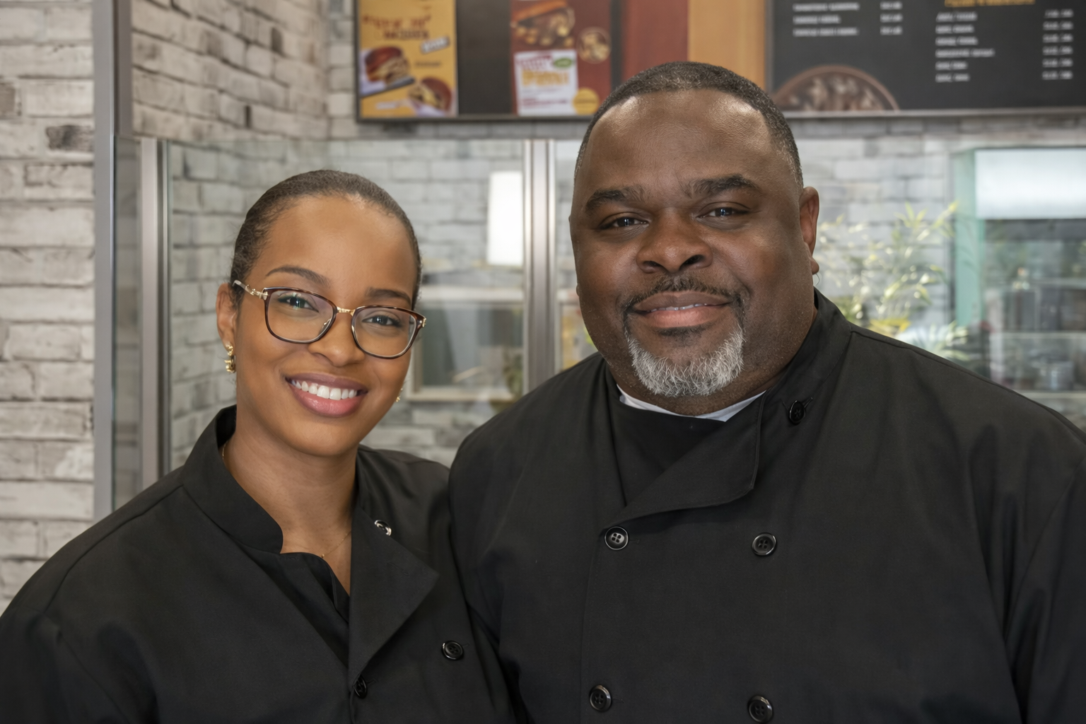 Chris and Sasha — owners of 9 Mile Jamaican Cuisine Toronto