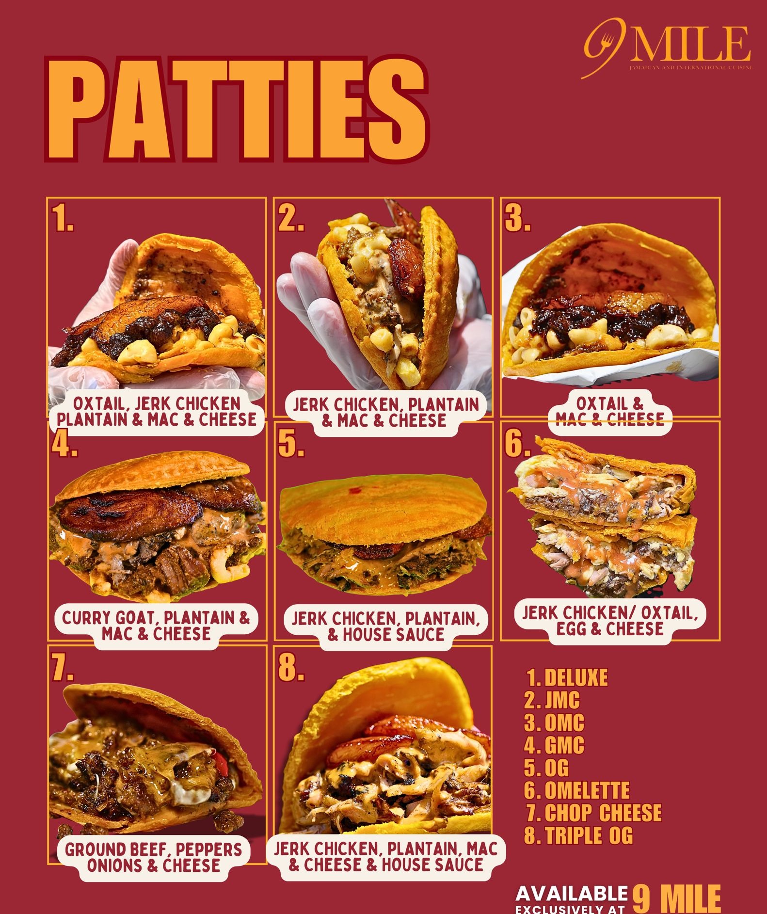 Stuffed patties at 9 Mile Toronto